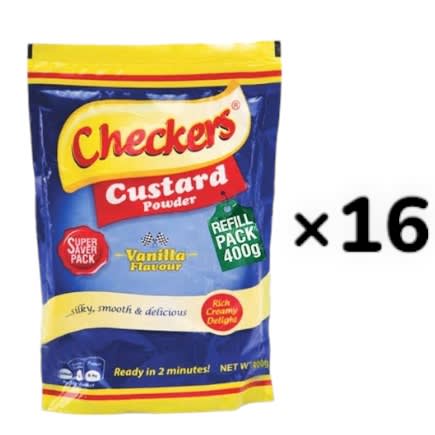Checkers Vanilla Custard Powder - 400g Refill × 16
