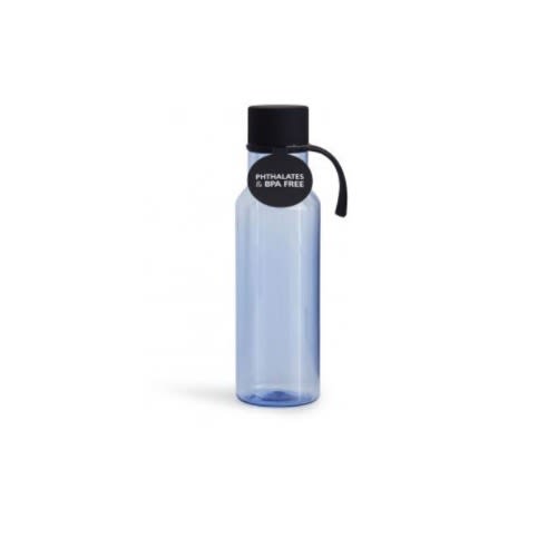 Transparent Water Bottle - 0.6l - Blue