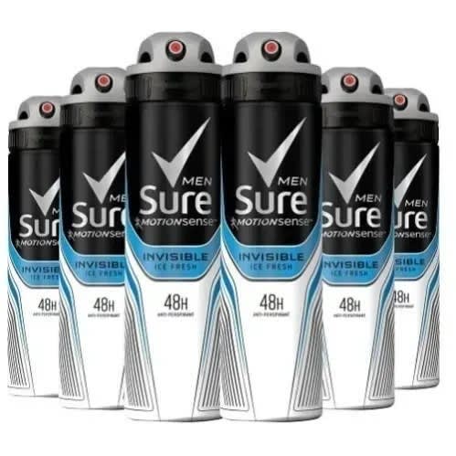 Men's Sure Deodorant Spray - 6Pcs - 250ml x 1
