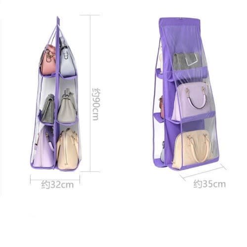 Bag Storage & Organizer - 6 Pockets 90 X 35 X 30cm
