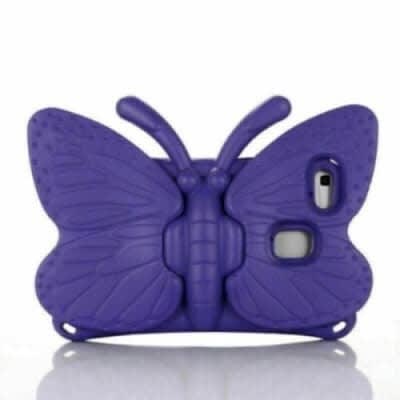 Butterfly Shockproof Cover Case For Ipad Mini - Purple