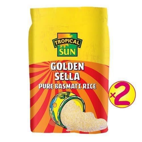 Golden Sella Pure Basmati Rice 5kg X 2 Bags