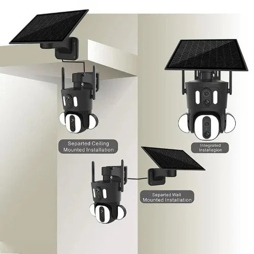 Solar Ptz Dual Lens 5mp Camera