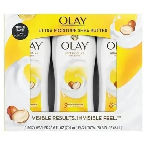 Olay Ultra Moisture Shea Butter Body Wash - Triple Pack - 2.1L