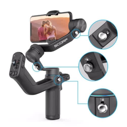 Scorp Mini-p  3-axis 360 Rotate Phone Professional Anti Shake Gimbal Stabilizer