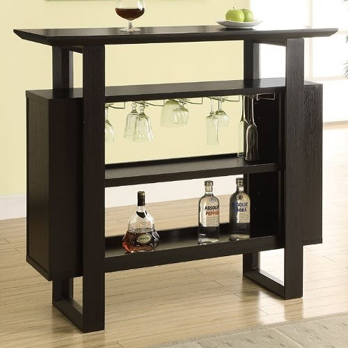 Bar With Wine Storage - Brown