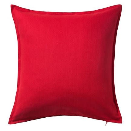 Gurli Cushion Cover-Red-50x50 Cm