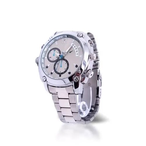 Ir Night Vison 1080p Spy Camera Watch - Silver - 8gb