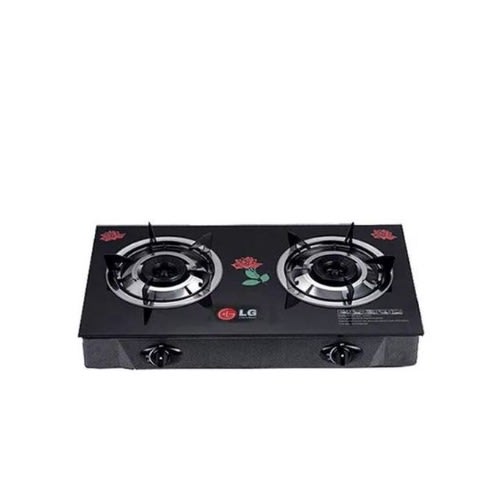 Table Top Glass Gas Cooker With Two Hobs