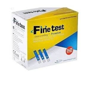 Fine Test Auto-coding Blood Glucose Test Strip - 50pcs