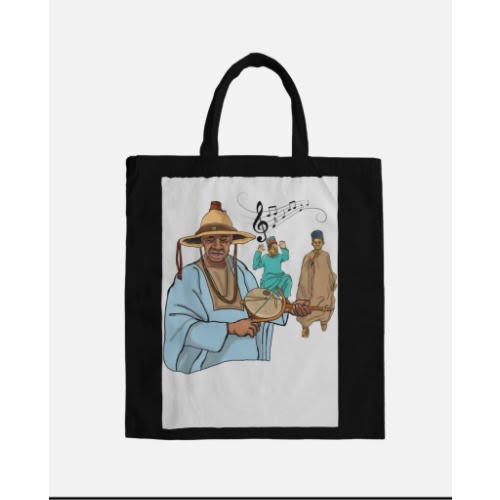 Guitar Boy Alternate- Tote Bag- Black