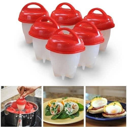 Egglettes Silicone Egg Cooker/boiler - 6pcs/set