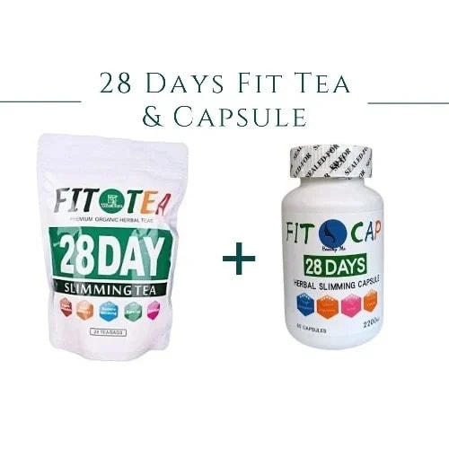 C28 Days Fit - Slimming Tea - 30 Pouches And Capsule - 60 Capsules