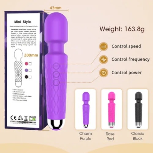 Wand Vibrator For Women - Purple