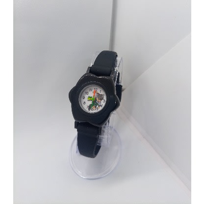 Analog Silicone Watch - Ben 10 Cartoon Character -  Black