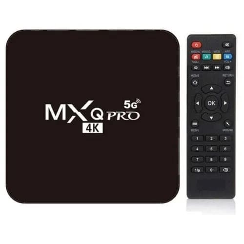 Smart Android Tv Box - Mxq Pro - 5g - 4k Ultra Hd - Black