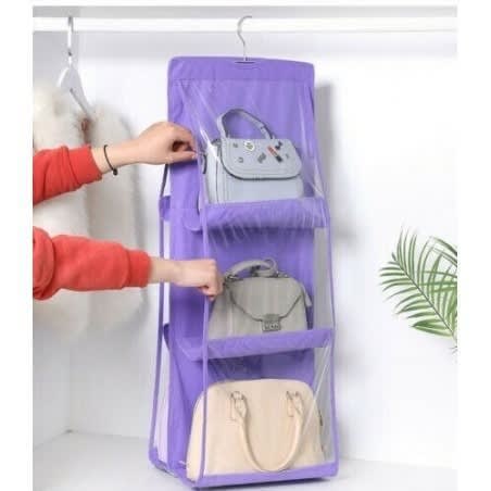 Transparent Bag Hanger -6 Pockets
