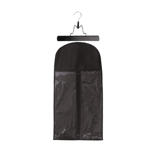 Wig Storage Bag With Zipper And Hanger - Black