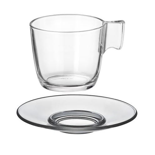 Stelna Gottfinnande Mug And Saucer - 23 Cl - Clear Glass