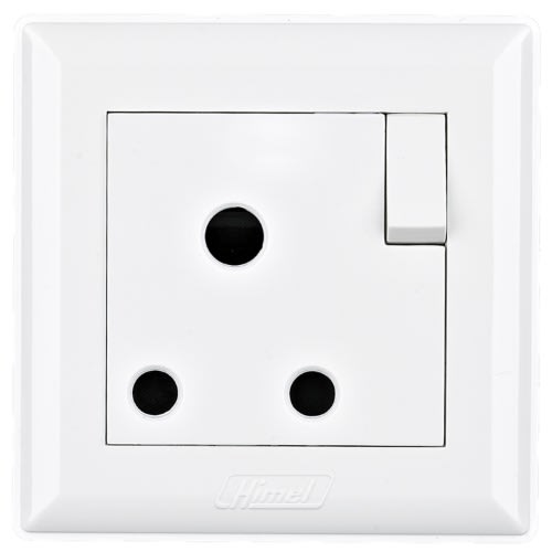 Himel Switched Socket - Advanced - 15A - Ac 1 Gang - HWDA15SS - 250v  - White