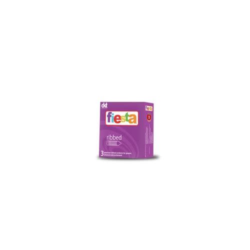 DKT Fiesta Condom - 12 Packs In A Box Ribbed