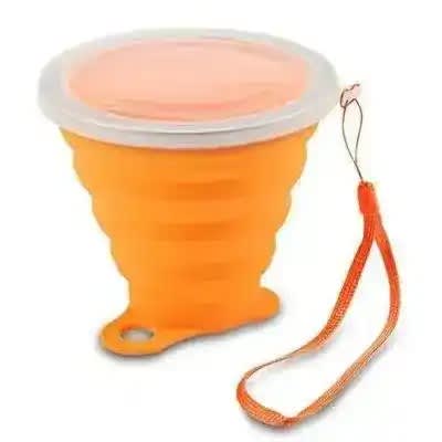 Collapsible Travel Cup - Foldable Cup - Orange