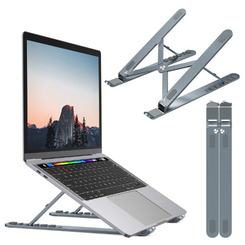 Foldable Aluminum Laptop Stand For Desks