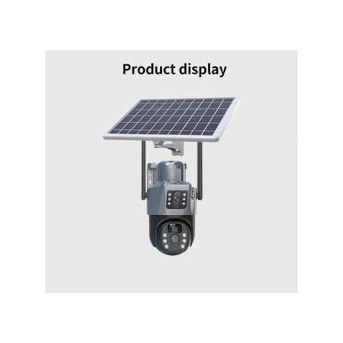 Solar Powered Security Camera - Dual Lens