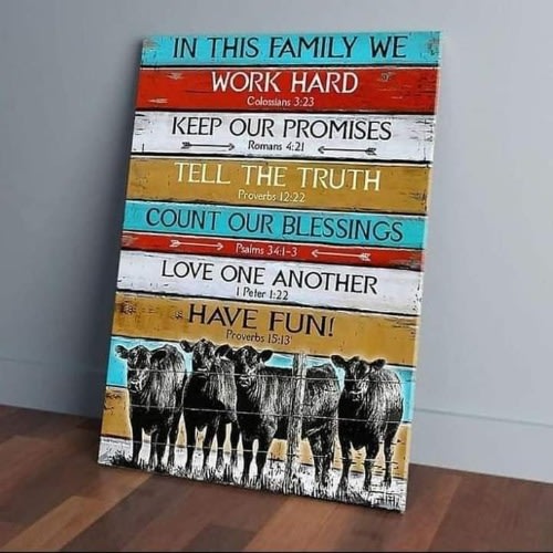 What We Do In This Our Family Decor - 73cm by 53cm