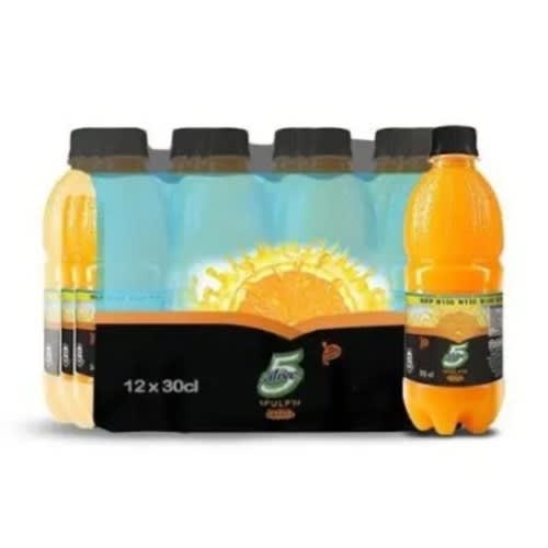 5 Alive Pulpy Orange Juice - 30cl × 12pcs