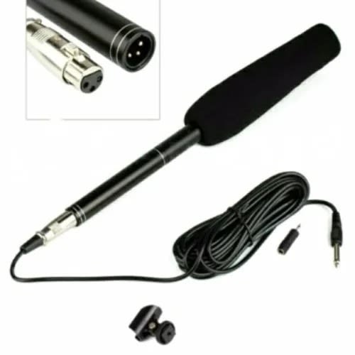 Unidirectional Condenser Microphone & Boom Mic For Camera