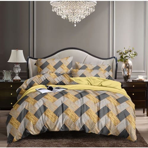 Bed Sheet And Two Pillowcases - Patterned