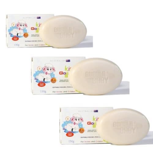 Bubula Baby Australian Kids Goat Milk Soap - 150g &times; 3bars