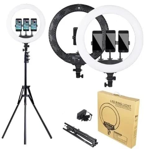 18" Big Led Ring Light With 9 Feet Tripod Stand