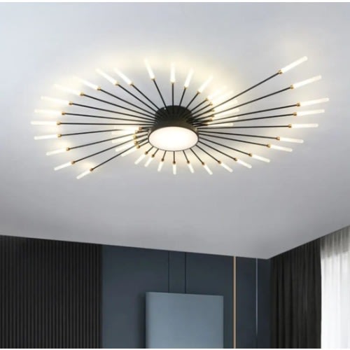 Led Candlestick Flush Light - Black