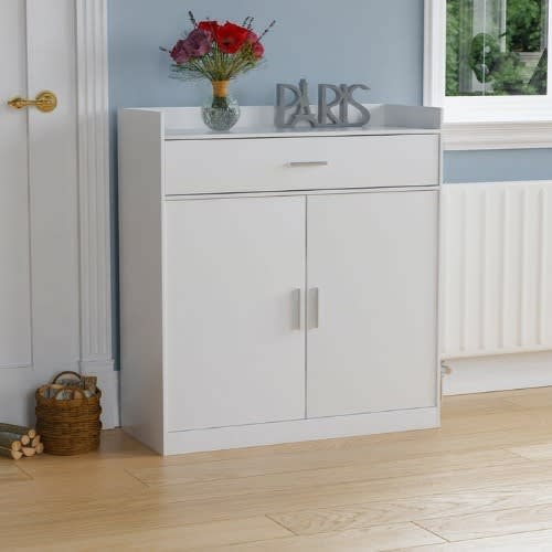 Shoe Storage Cabinet - White