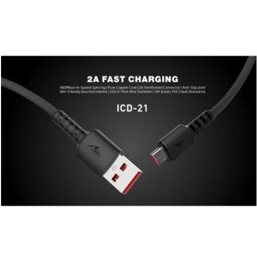 2a Micro Usb Data Cable - Black