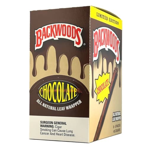 10 Boxes Of Backwoods Cigar - Chocolate Flavor - 400backwoods