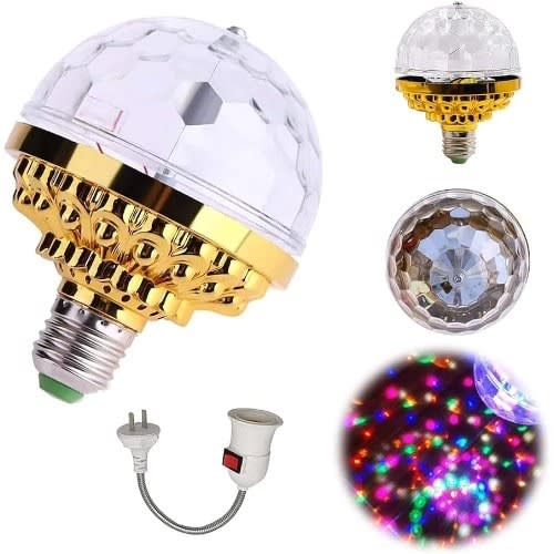 Rotating Disco Light Colour Changing  Led Bulb