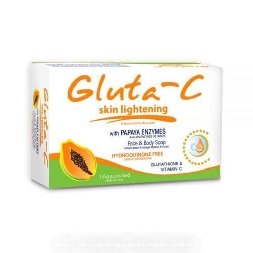 Gluta C Skin Lightening With Papaya Enzymes Face & Body Soap-135g