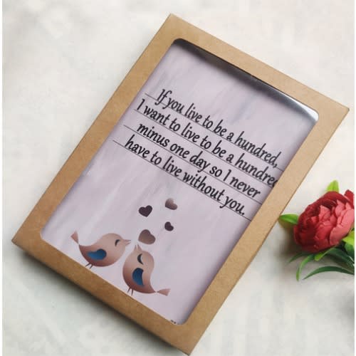 If You Live To Be A Hundred - 5 X 7" - Wood Tabletop Decor Gift