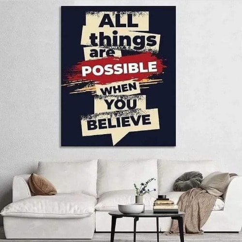All Things Are Possible Decor - 73cm by 53cm