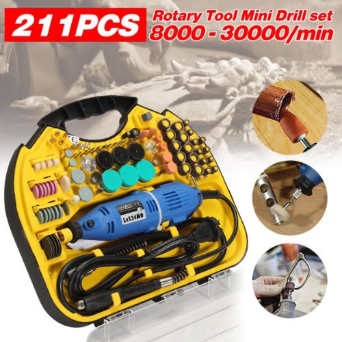 Electric Rotary Drill Grinder Engraver Polisher Tool Set