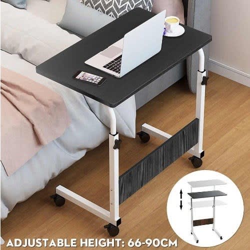 Laptop Table With Wheel- Black