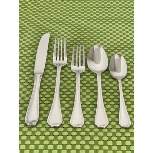 Wallace Royal Thread Stainless Steel 45 Piece Flatware Set -Service For 8