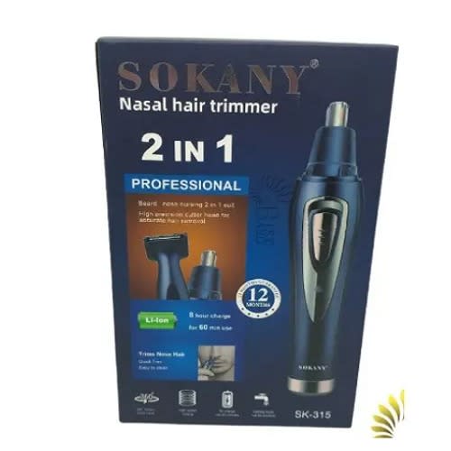 2 In 1 Professional Rechargeable Nose Hair Trimmer