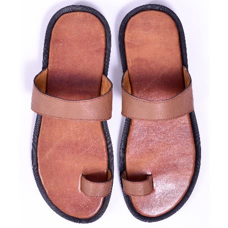 Buy Men's Brown Palm Slippers in Nigeria