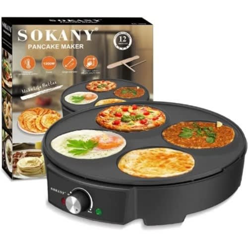 Electric Home Made Pancake Maker - Sk-1003 - 1200w