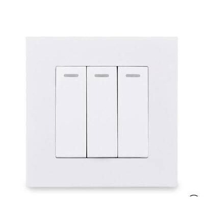 3 Gang Glass Switch - White