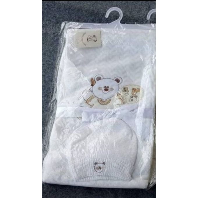 1 - New Born Baby Arrival Shawl And Cap "Baby Arrival Wear